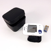The Omron RS4 wrist blood pressure monitor is a compact device