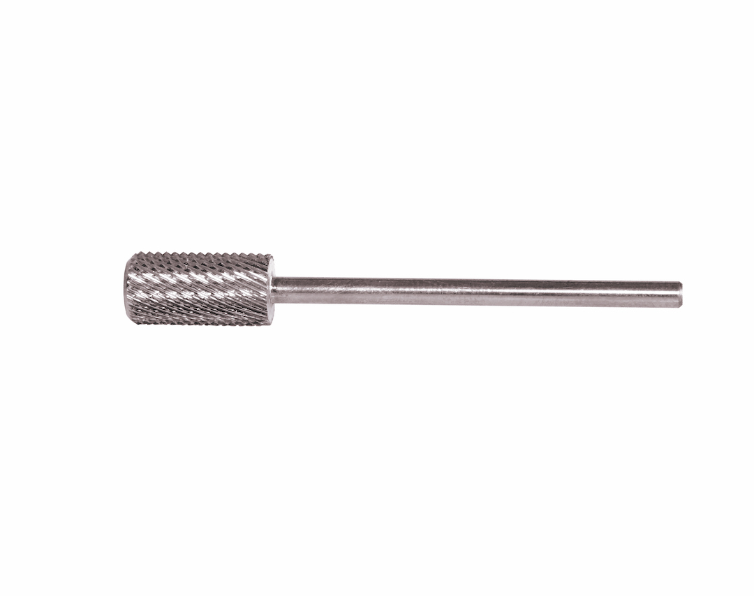 Cylindrical Promed HM bit for working the natural nail in both directions.