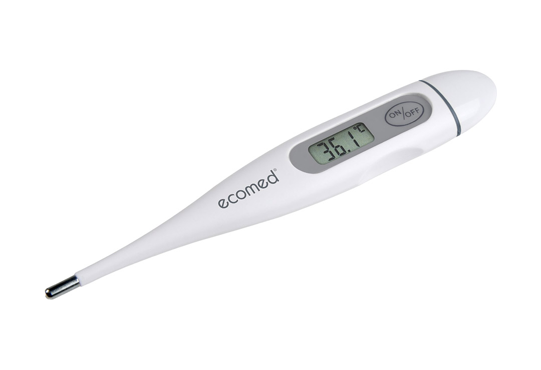 Digitales Fieberthermometer Medisana Ecomed für die orale, axillare oder rektale Messung