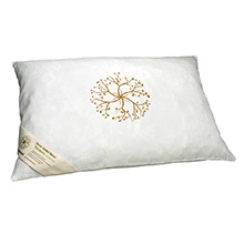 Baumfründ 'Lichtbringer' pillow with pine chips, spelt, amethyst and rock crystal