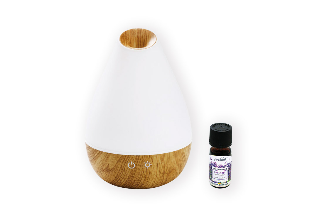 Promed Aroma Diffusor AL-1300WS mit Promed Aromaessenz Lavendel