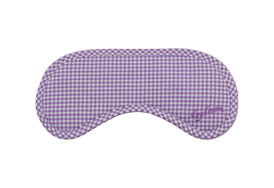 Maschera per gli occhi Daydream Betsy Purple con motivo a quadri