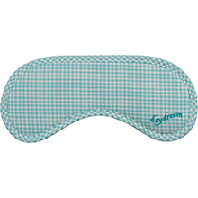 Daydream Betsy Mint eye mask with turquoise checked pattern