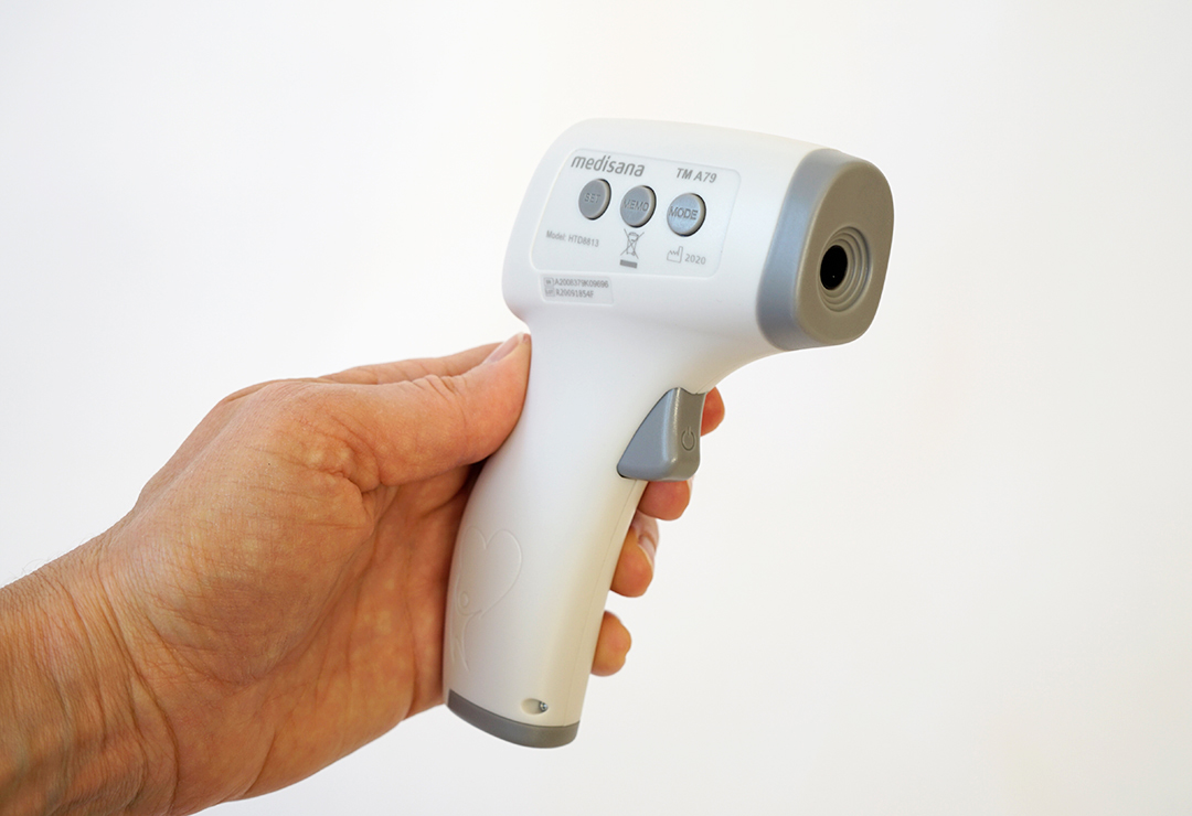 The Medisana TMA79 also measures the temperature of liquids and surfaces