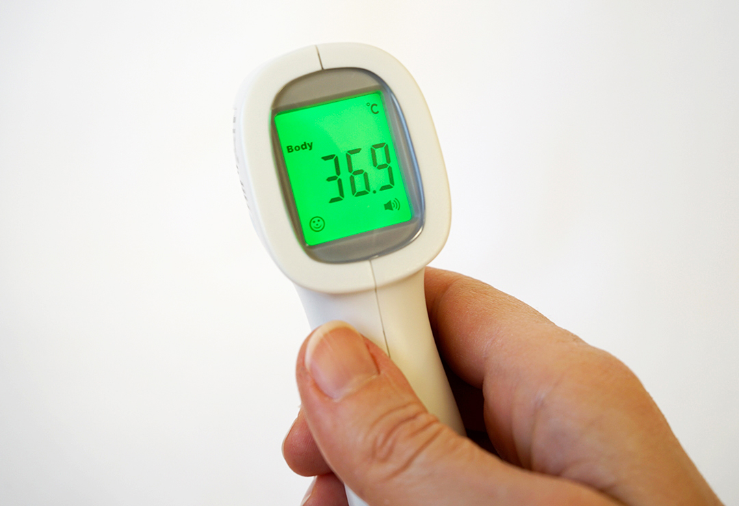 Beim Medisana TMA 79 signalisiert Grün: Normaltemperatur