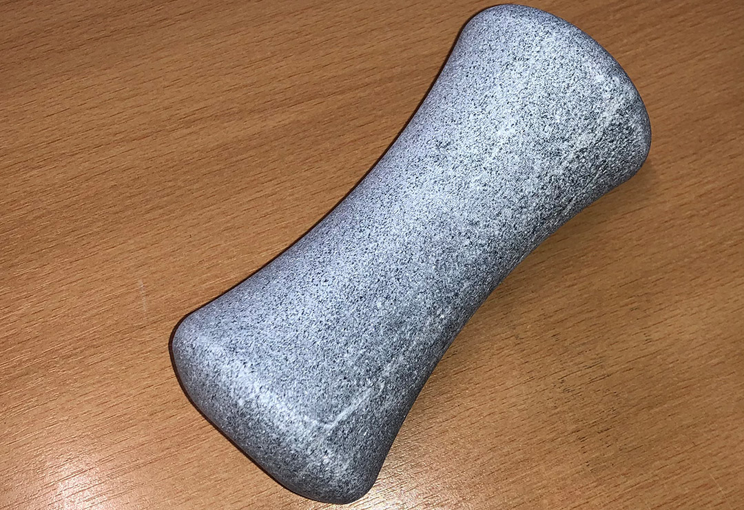 Elongated Hukka Neck Stone for hot stone therapy