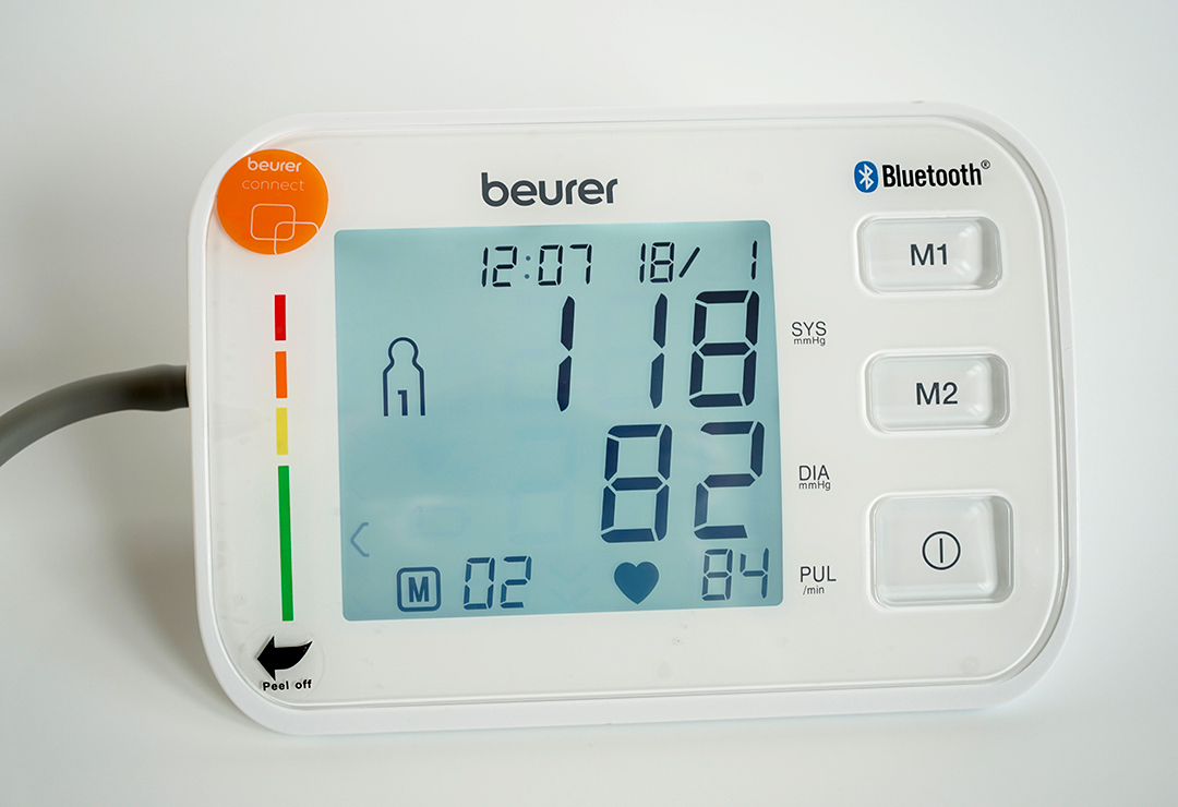 The Beurer BM 57 has an easy-to-read display