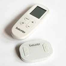 The Beurer EM70 TENS unit also includes a remote control