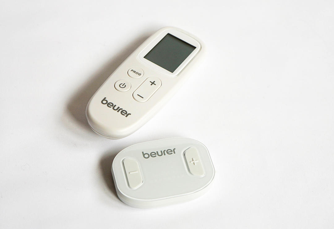 The Beurer EM70 TENS unit also includes a remote control