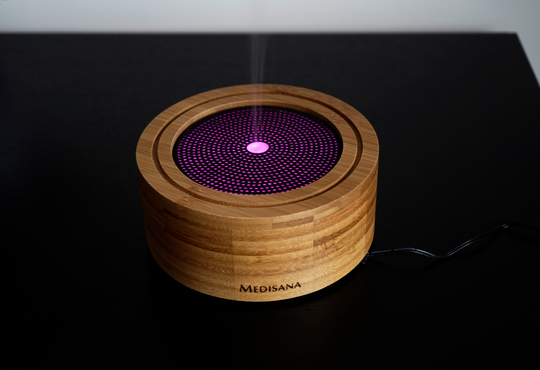 The wellness light of the Medisana AD625 is created by integrated LEDs