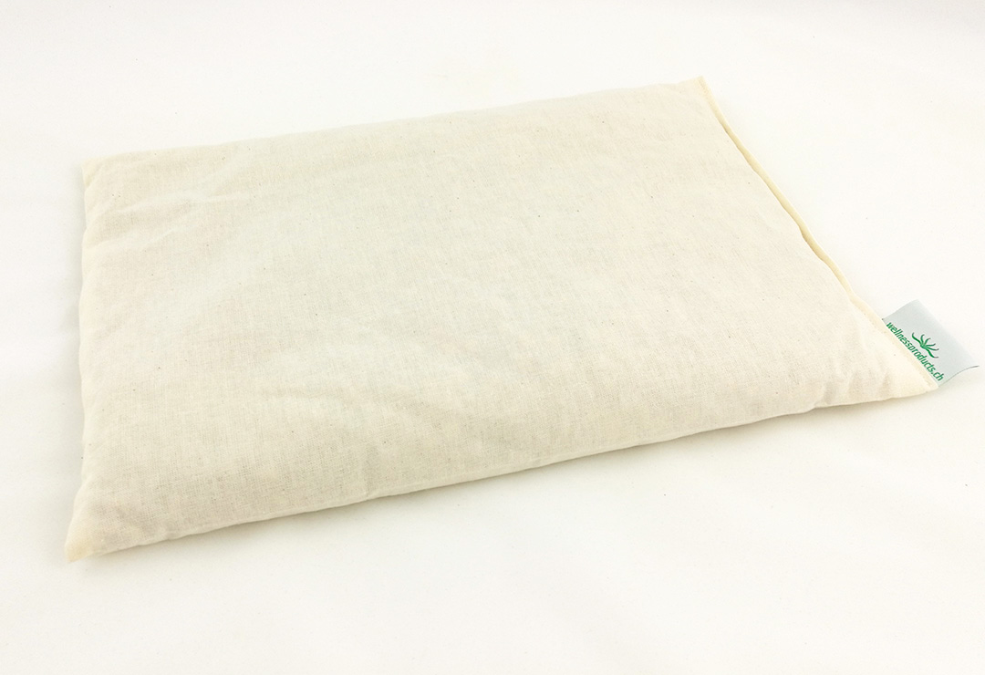 The cushion cherry pit is tested and is a Swiss old wives remedy and a pleasant heat accumulator.