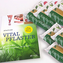 Set of 'Vital Pflaster' Book and 6x10 SwissvitalWorld Bamboo Vital Plasters