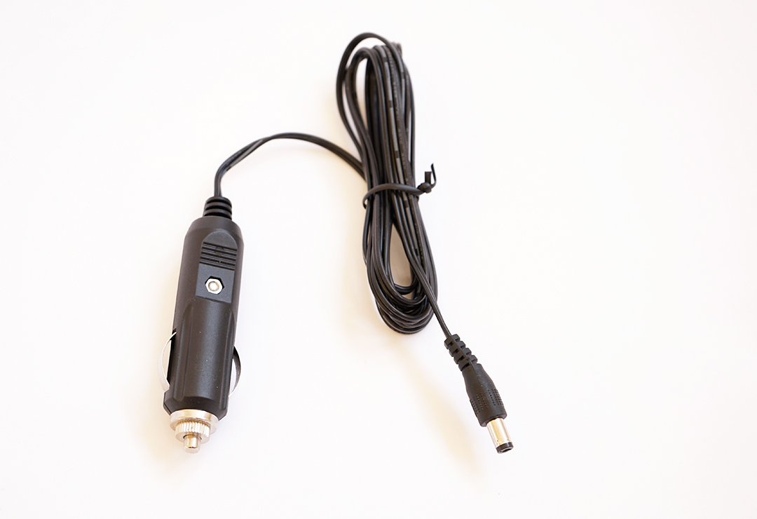 A car adapter for using the HK70 in the car is included