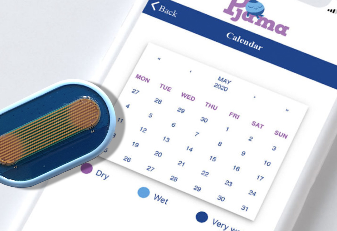 Pjama Connect Bedwetting Alarm that can be used with the Pjama app