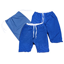 Set of 2x Pjama bed wetting Shorts blue and 1x Pjama bag - an ideal Startkit
