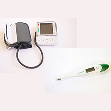 Beurer BM51 Oberarm-Blutdruckmessgerät und Fieberthermometer Medisana TM700