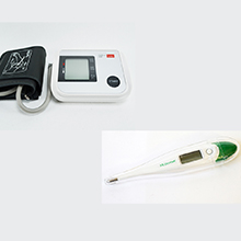 Boso Medicus Vital blood pressure monitor and Medisana TM700 clinical thermometer