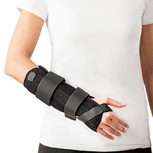 Manufixe Rigidux wrist orthosis with moldable aluminum splint