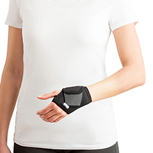 Manufixe wrist bandage with thumb opening