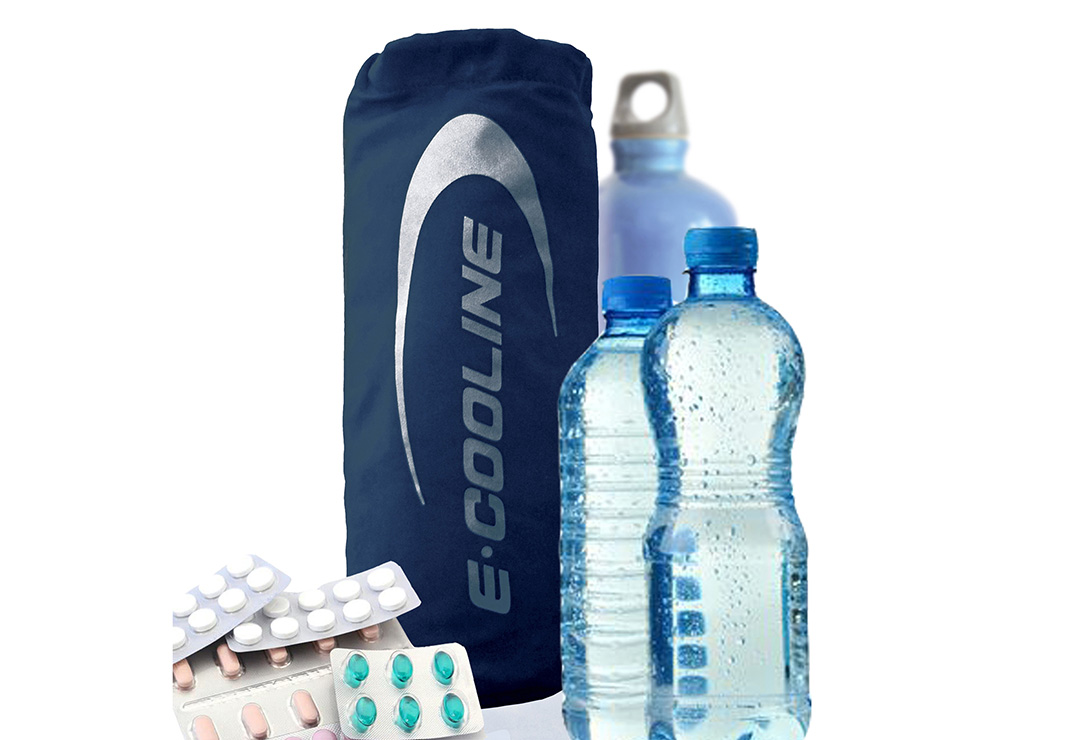 Example photo for use: many things can be cooled with the E.COOLINE Outdoor CoolBag