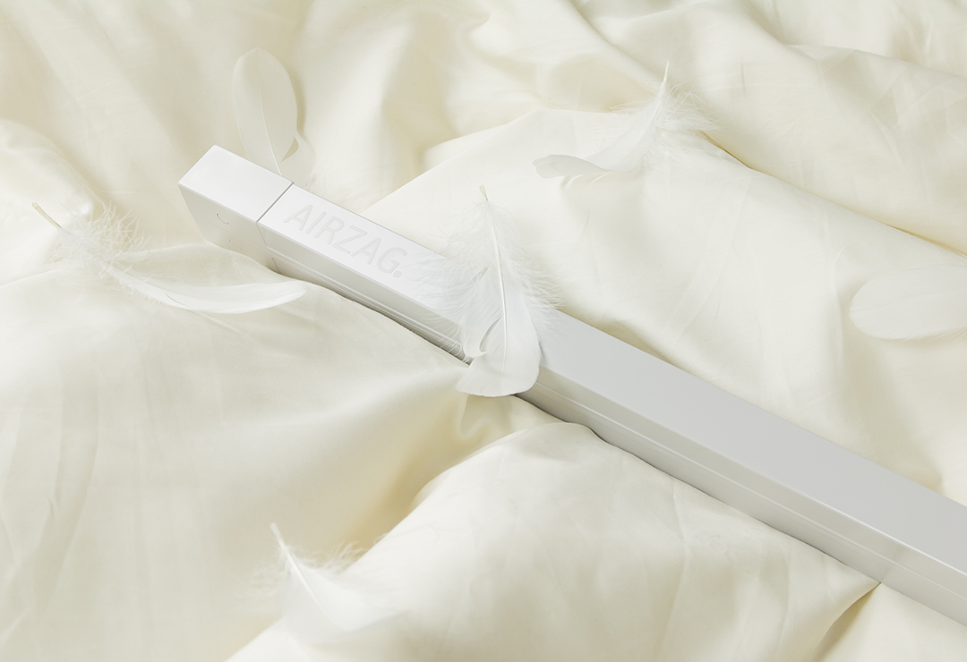 Airzag - une solution esthétiquement belle pour l'aération quotidienne du lit