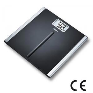 Design-Personenwaage Beurer PS22 aus Kunststoff und Aluminium mit leicht ablesbarer Ziffernhöhe von 33 mm und maximaler Tragkraft von 150 kg