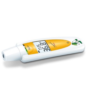 Beurer JFT60 Infrarot-Stirn-Thermometer 3 in 1: damit können Sie neben der Körpertemperatur auch die Temperatur der Umgebung und von Oberflächen messen