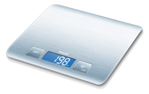 The easy way to weigh: with an 18 mm digit readings and easy-care stainless steel surface